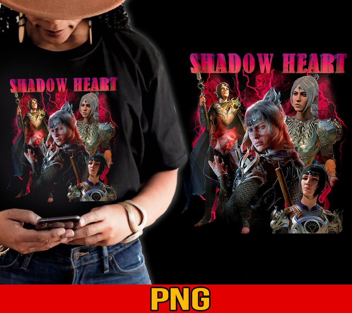 Shadowheart Baldur&rsquo;s Gate 3 Png Digital Downloadlaezel - Etsy