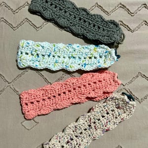 NEW COLORS Boho handmade crocheted cotton headbands