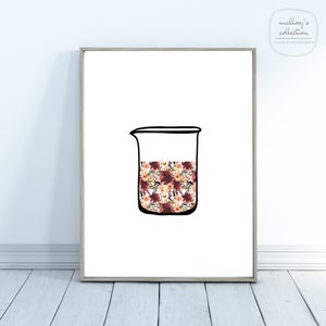 Arte científico / Arte de laboratorio / Impresiones científicas / Arte de química / Biología / Arte de enfermería / Impresión digital / Impresión de química / Arte mural / Imprimible