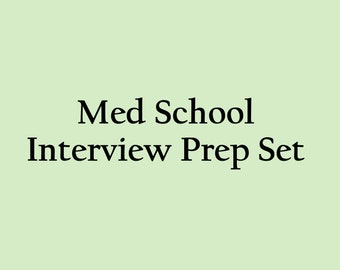Preparación para la entrevista para la escuela de medicina / Solicitud para la escuela de medicina / Preguntas de práctica para la entrevista para la escuela de medicina / Preparación para la entrevista MMI / Preparación para la entrevista
