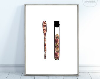 Arte científico / Grabado de ciencia / Decoración de la pared / Regreso a la escuela / Arte del dormitorio / Graduación de enfermera / Regalo de enfermera / Regalo de estudiante de medicina / Regreso a la escuela