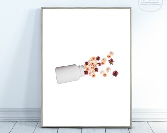 Arte científico / Grabado de ciencia / Decoración de la pared / Regreso a la escuela / Arte del dormitorio / Graduación de enfermera / Regalo de enfermera / Regalo de estudiante de medicina / Regalo de farmacéutico
