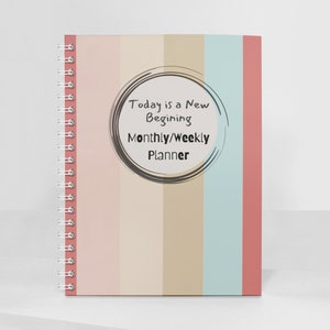 Undated Monthly/Weekly Planner - Spiral