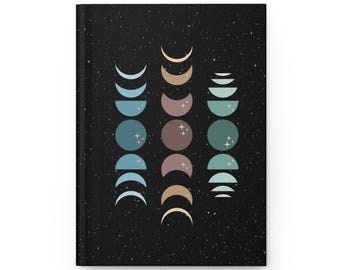 Moon Phase Journal | Hardcover Journal | Matte Cover