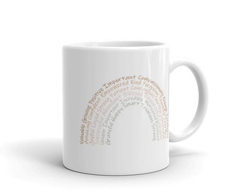 Positive Affirmation Mug, Rainbow Affirmation Mug