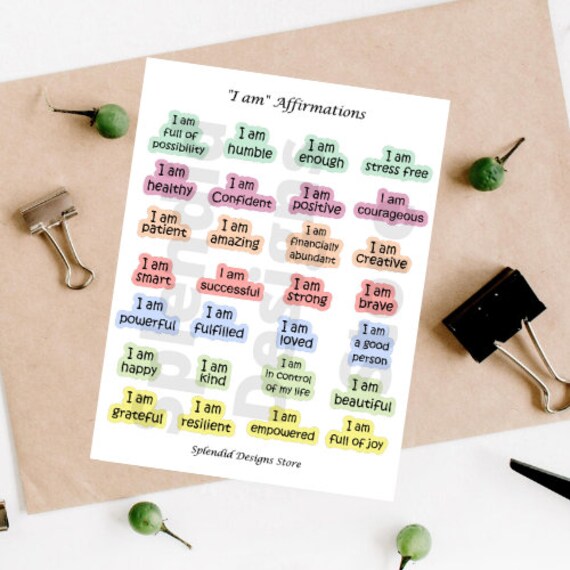 Positive Affirmation Sticker Pack, Motivational Sticker Pack, Inspirational  Sticker Pack, Positive Quote Stickers, Waterproof Vinyl Stickers 