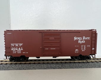Nickel Plate Road, vagón de carga a escala HO de 40 pies, vagón de carga rojo