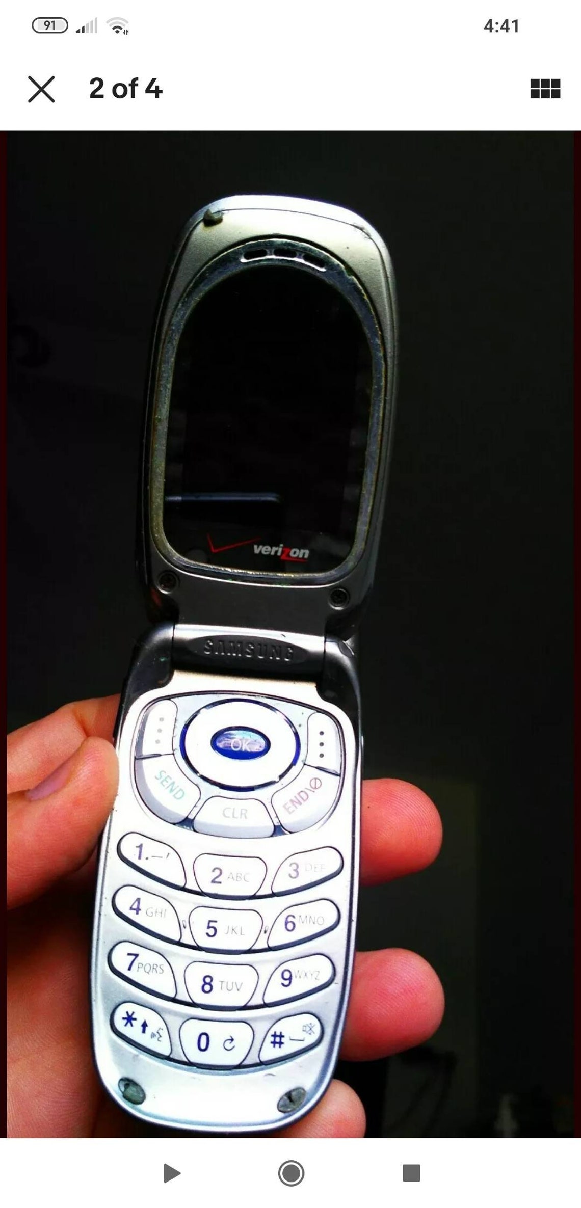 Samsung SCHA670 Silver Verizon CDMA Cellular Camera Flip Etsy