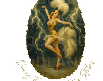 Dancing Through the Lightning Strikes 歌詞 Opalite (PNG, インスタントダウンロード) ショーガール
