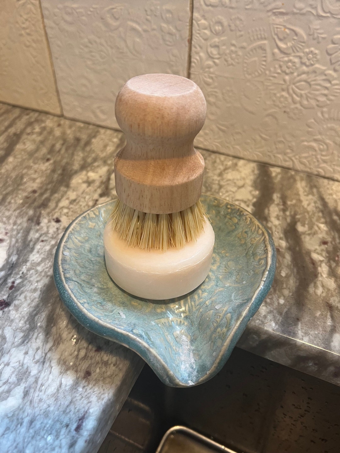 Kitchen Soap Dish with Dish Detergent Bar Made in USA
