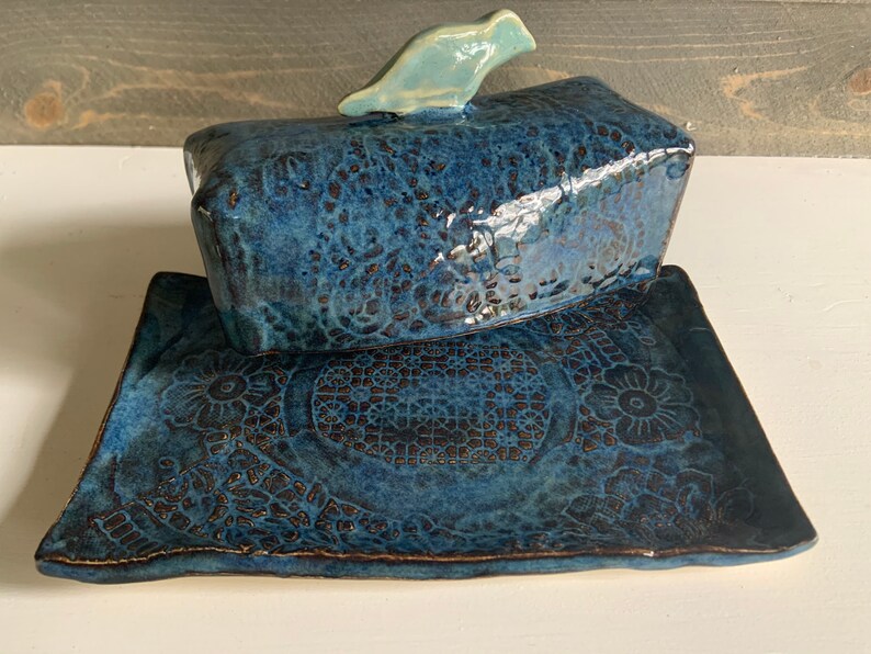 Handmade Ceramic Butter Dish//made in USA Etsy