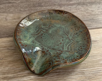Ceramic Spoon Rest//Made in USA