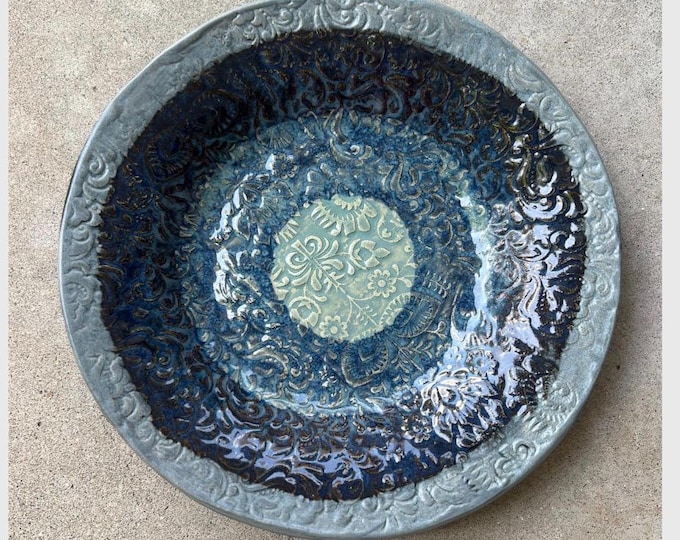 Regular Ceramic Birdbath for Pedestal //Made in USA