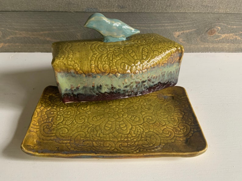 Handmade Ceramic Butter Dish//made in USA Etsy