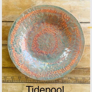 Regular Ceramic Birdbath for Pedestal //Made in USA Tide Pool
