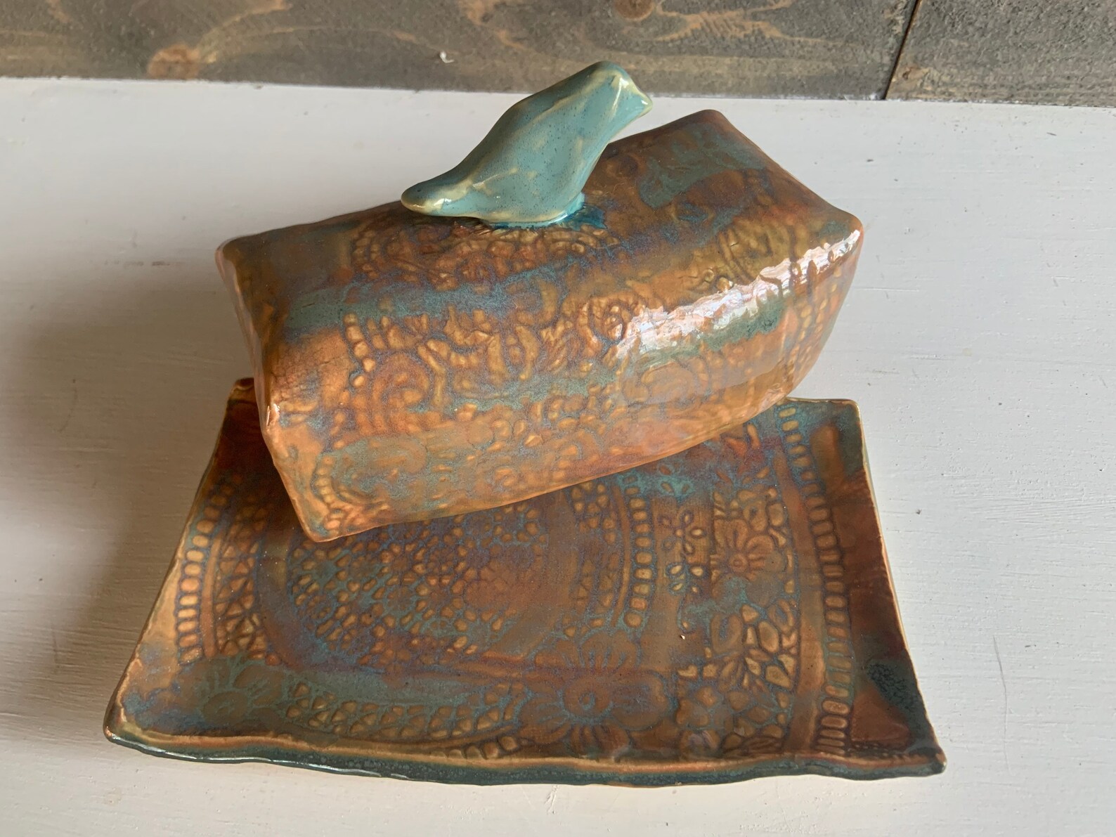 Handmade Ceramic Butter Dish//Made in USA Etsy