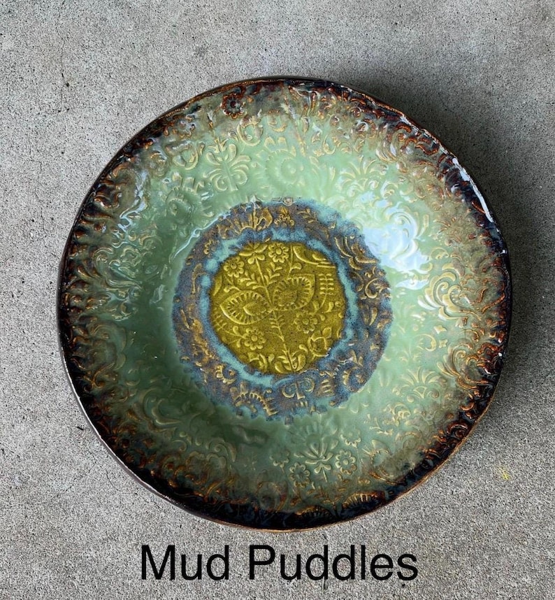Regular Ceramic Birdbath for Pedestal //Made in USA Mud Puddles
