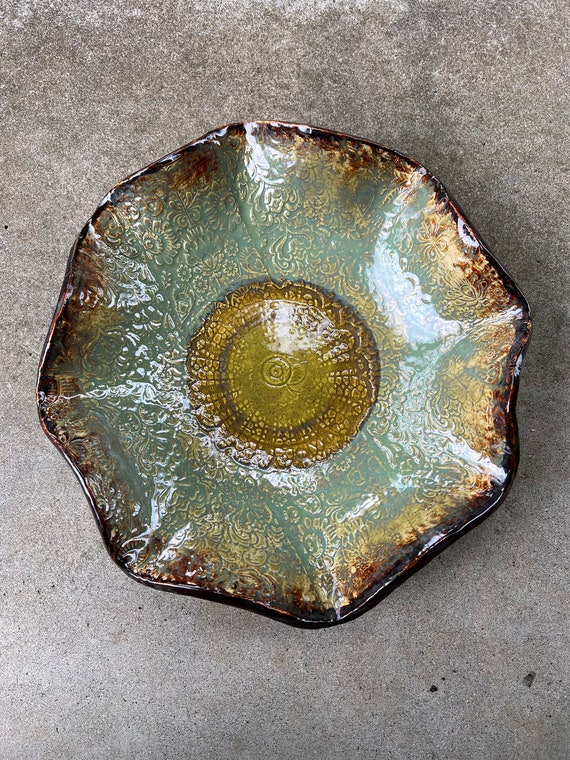 Outdoor Solar Ceramic Fountain//Made in USA