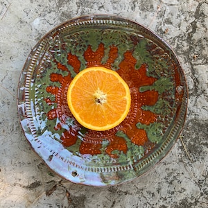 Hanging Ceramic Oriole Feeder//Made in USA