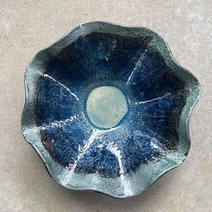 Outdoor Solar Ceramic Fountain//Made in USA Rainy Day