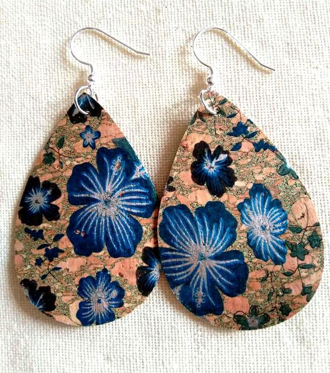 Blaue und silberne hawaiianische tropische Hibiskus Palme | Etsy