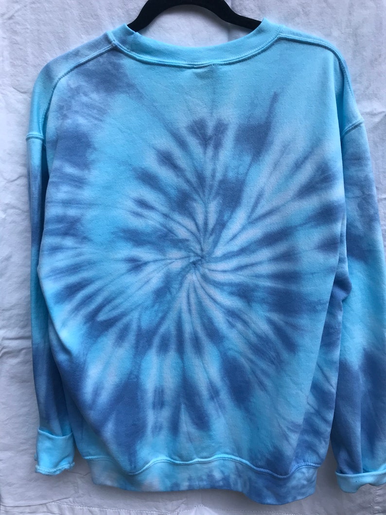 Light and Dark Blue Swirl Tie Dye Women's Oversized | Etsy