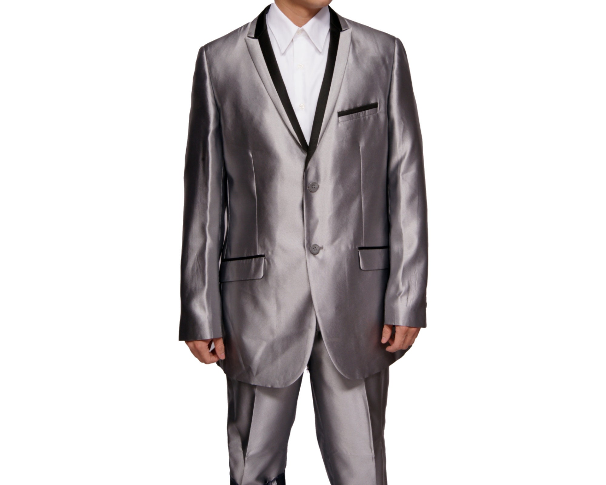 Buy LUXURAZI JHAMPSTEAD Silver Grey Magnetic Modern and Chic 2-Piece Suit  Set at Amazon.in