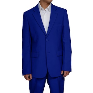 Mens Classic Blue Suit  Royal Blue Suit for Mens - Danezon