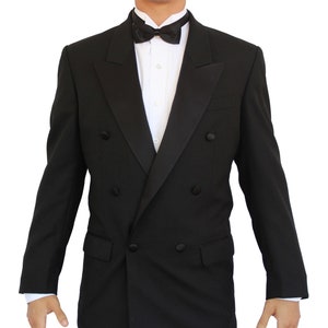 Men&#39;s Vintage 1980&#39;s Double Breasted Peak Lapel Tuxedo