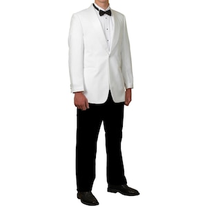 Mens White Shawl Lapel Dinner Jacket Blazer New Cruises Weddings Proms