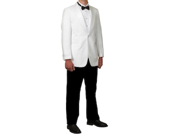 Mens White Shawl Lapel Dinner Jacket Blazer New Cruises Weddings Proms