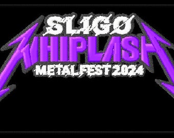 Sligo Whiplash 2024 sew on Rectangular patch 4.5' x 2' inch