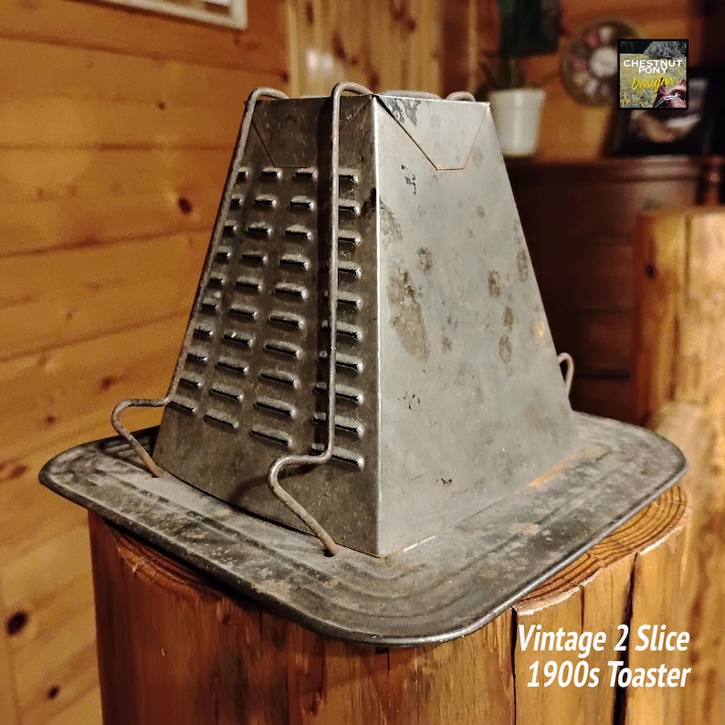 Vintage Open Flame Toaster - Charming 2 Slicer for Stove Top or Camp ...