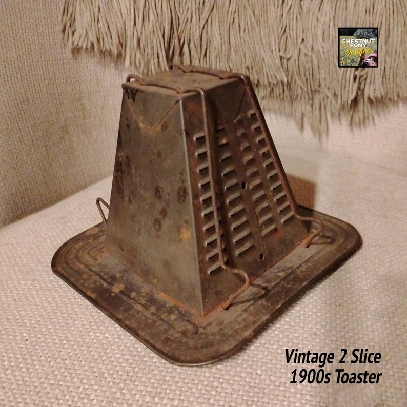 Vintage Open Flame Toaster - Charming 2 Slicer for Stove Top or Camp ...