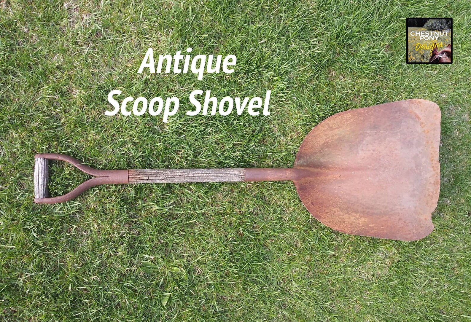 Antique Rusty Shovel with Handle 41 inch Vintage rustic Etsy