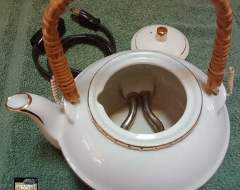 Antique Maruka Minamiyama Seitosho Electric Teapot #83116