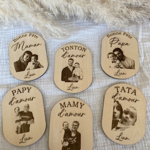 Magnete in legno personalizzato con foto