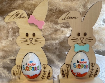 Lapin Support Kinder Personnalisé - Cadeau de Paques Original - Marque Place