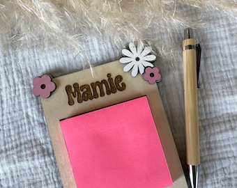 post it flower support to personalize, gift for grandma mom mistress