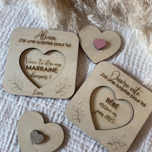 Godfather/Godmother request - Pregnancy announcement, Wedding - Witness/bridesmaid request