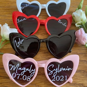 Personalized heart glasses