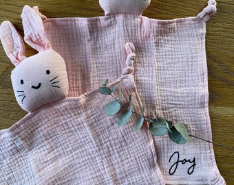 Personalized rabbit comforter