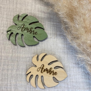 marque page thème jungle feuille monstera