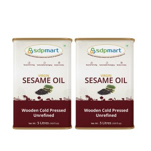 SDPMart Virgin Sesame Oil | 10 Liters | Wooden Cold Pressed | Unrefined |