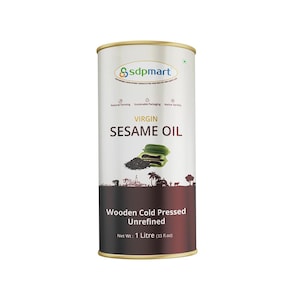 SDPMart Virgin Sesame Oil | 1 Liters | Wooden Cold Pressed |  Unrefined |