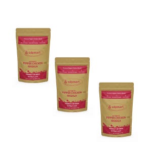 SDPMart Pepper Chicken Masala | Pack of 3 | 5.29 oz (150g) each | Traditional Farming | Native Variety |