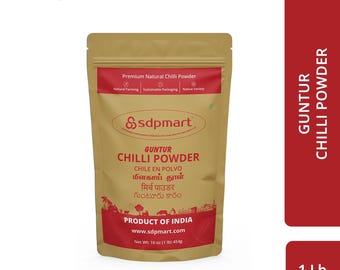 Polvo de chile Guntur SDPMart / Mezcla de especias indias naturales