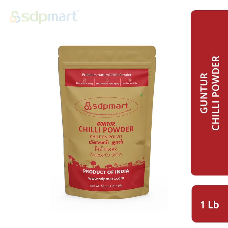 SDPMart Guntur Chili Powder | Natural Indian Spice Blend image 1