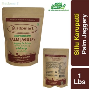 SDPMart Premium Natural Palm Jaggery (Sillu Karupatti) Powder | FREE SHIPPING | Plastic Free Packing
