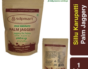 SDPMart Premium Natural Palm Jaggery (Sillu Karupatti) Powder | FREE SHIPPING | Plastic Free Packing